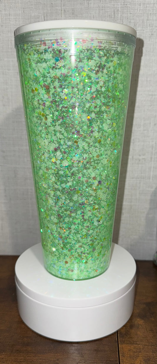 24 oz Acrylic Snowglobe Tumbler