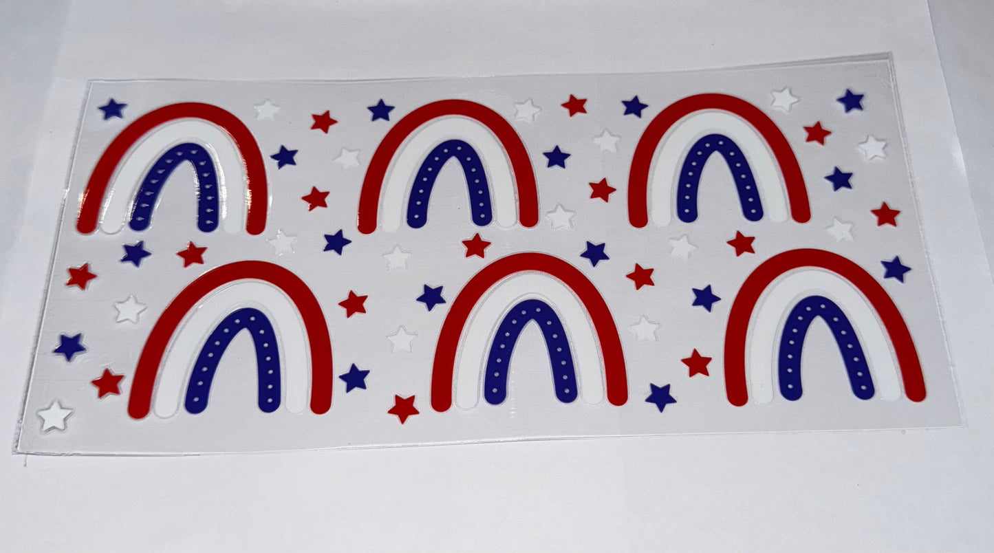 Red White and Blue Rainbows