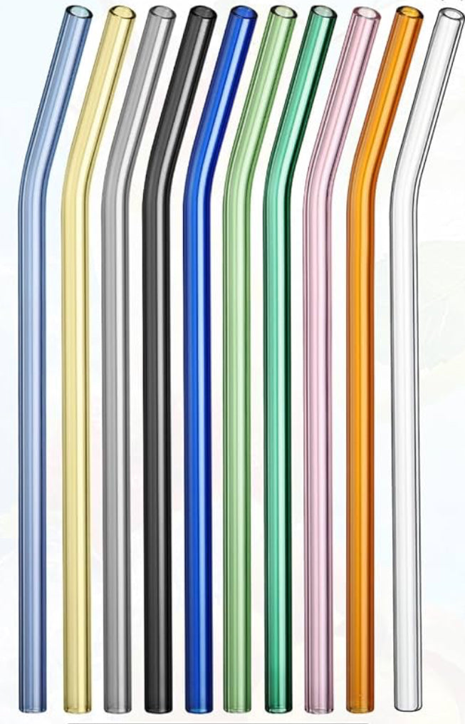 Curved Glass Straws