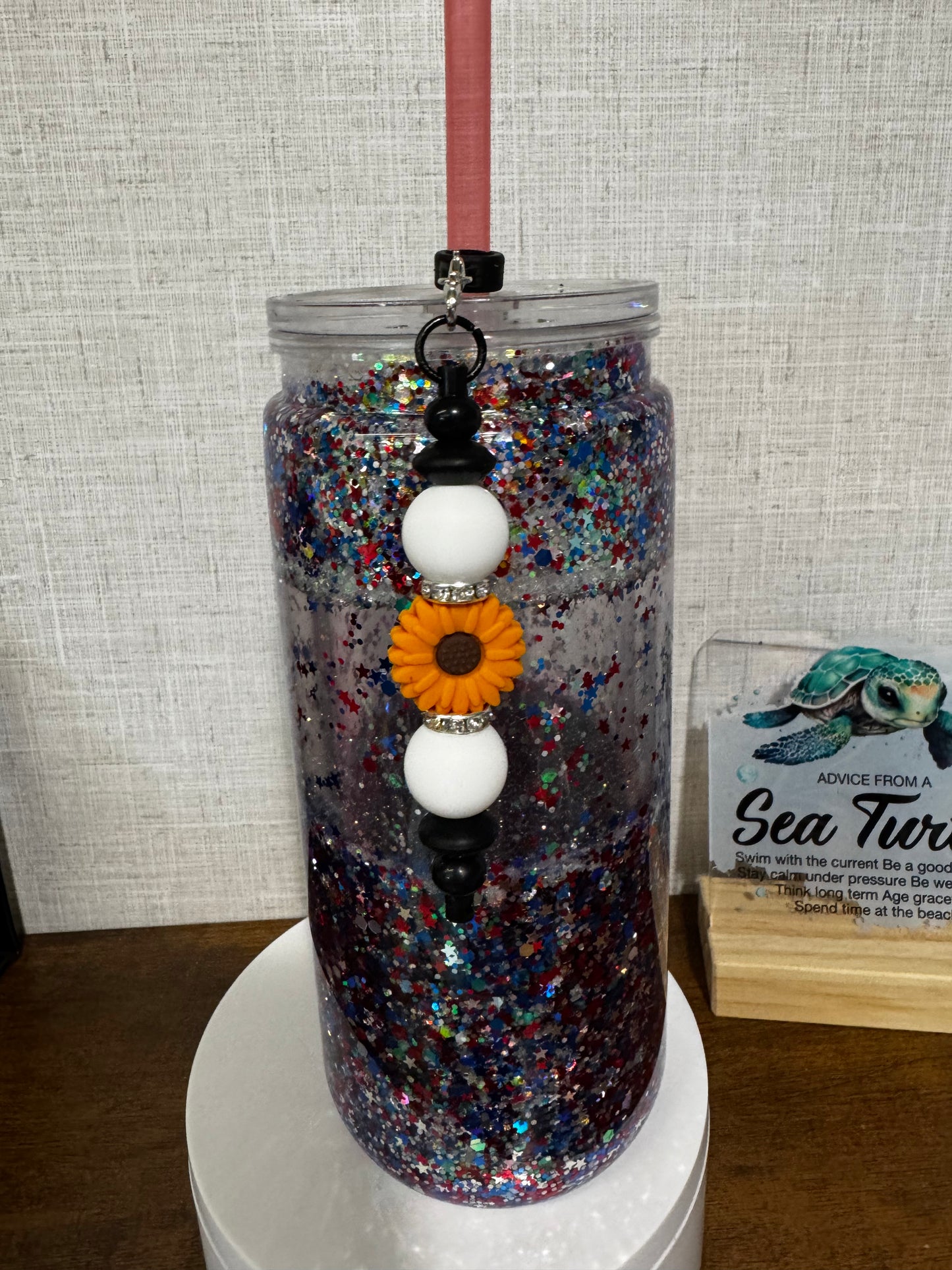 Sunflower Straw Charm