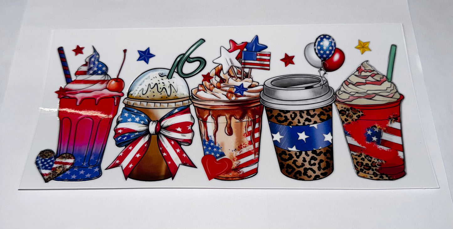 Red White and Blue Drinks