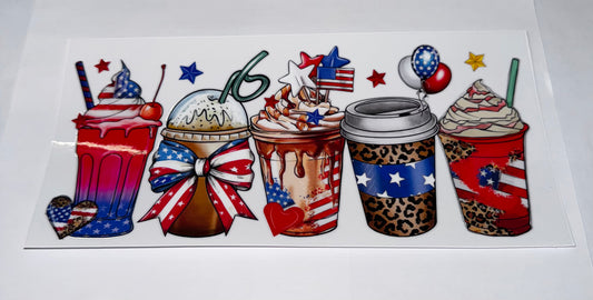 Red White and Blue Drinks