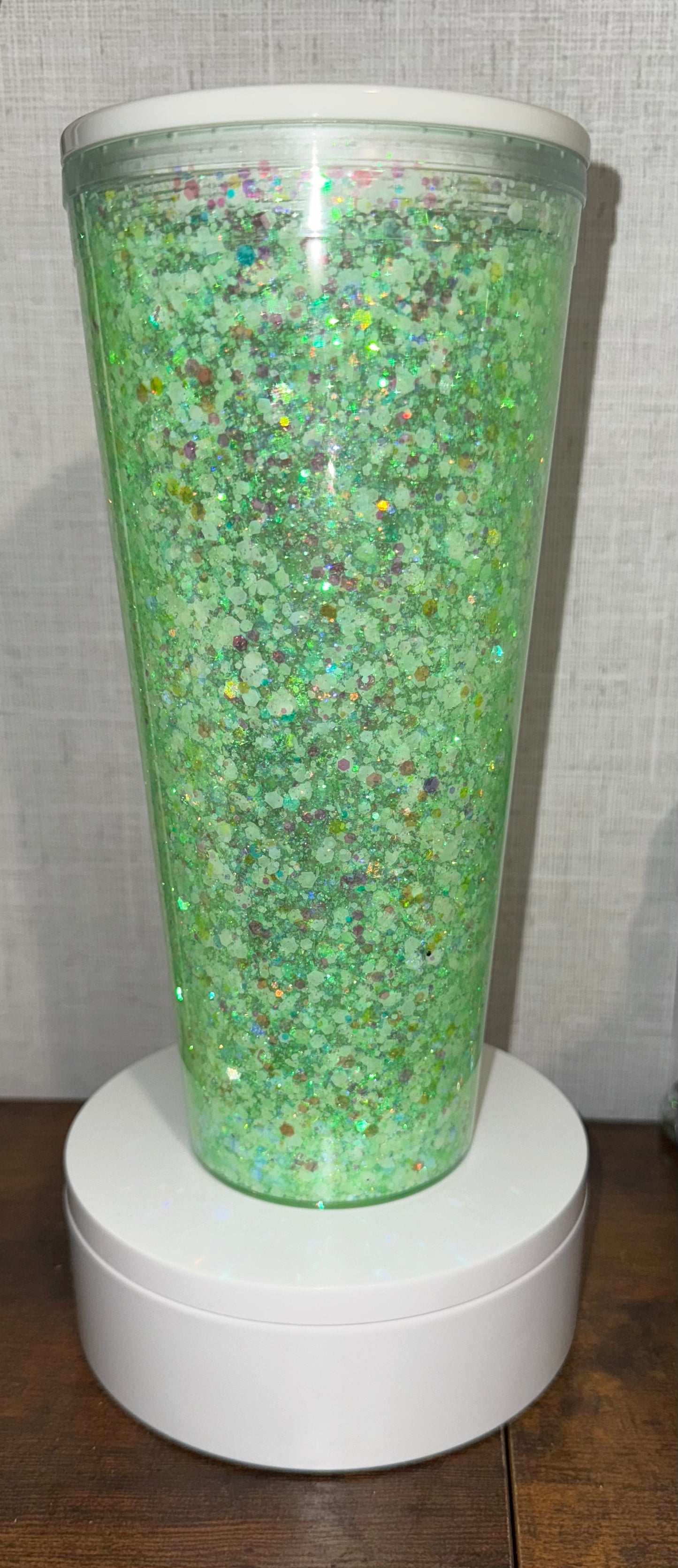 24 oz Acrylic Snowglobe Tumbler