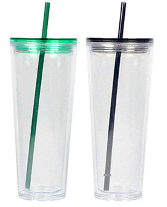 24 oz Acrylic Snowglobe Tumbler